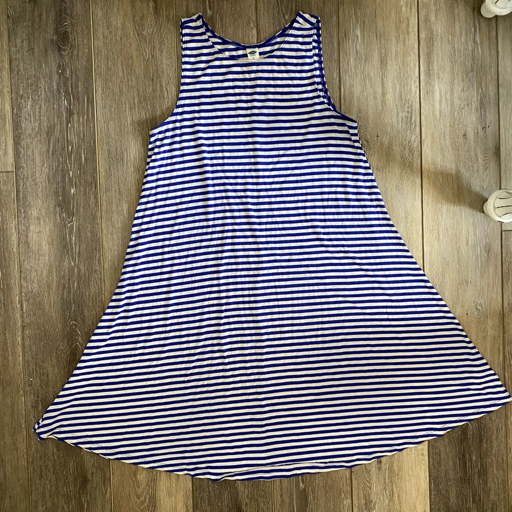 Blue & White Striped Dress